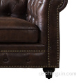 Tufted Chesterfield Sofa Sofa Settes Wohnzimmermöbel